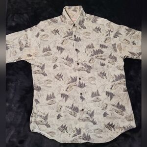 Woolrich• Original Outdoorwear Nature Beige button down Collared Shirt Medium